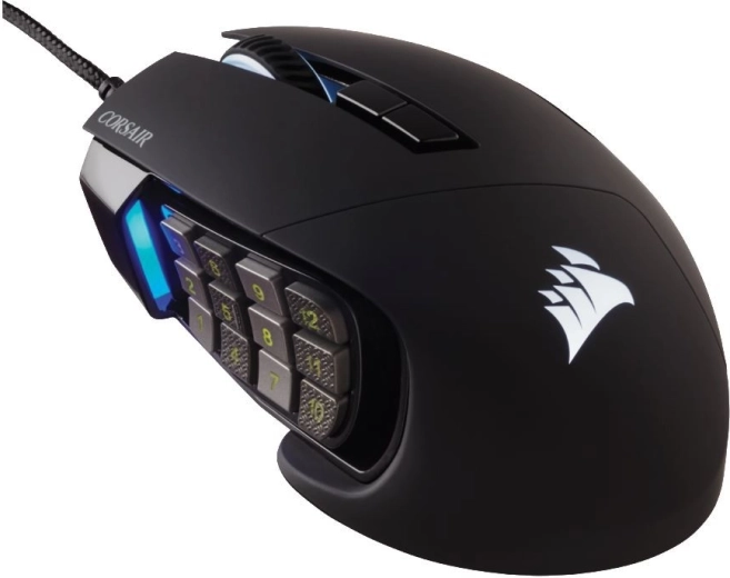 Spēļu pele Corsair Scimitar RGB Elite 18 000 DPI, melna