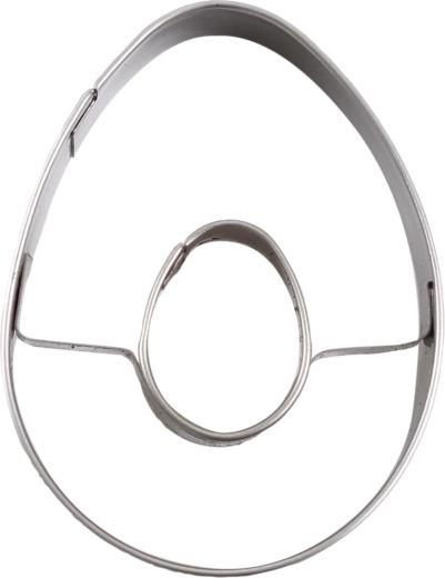 Stainless Steel Easter Egg Cookie Cutters 4–6 cm