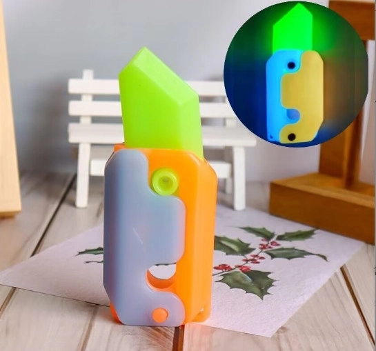 Plastic fluorescent children's knife 11 × 4.5 cm