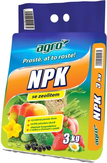 Universāls granulēts mēslojums NPK 3 kg AGRO
