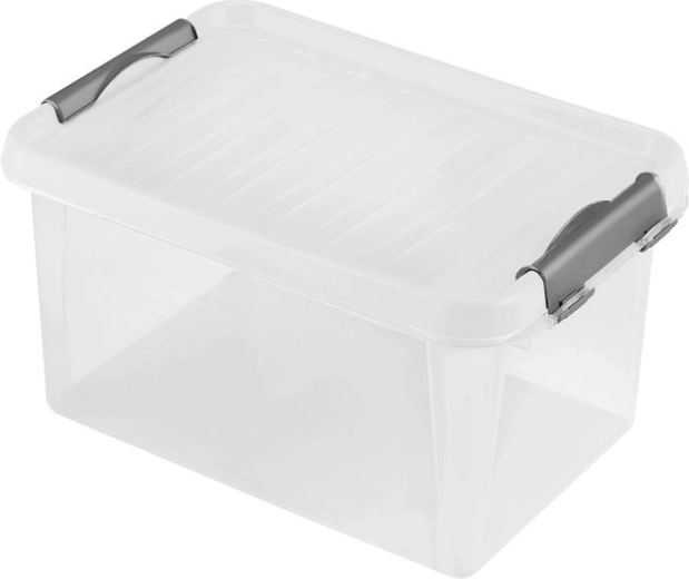 Plastmasas uzglabāšanas kaste ar vāku Heidrun 8 l