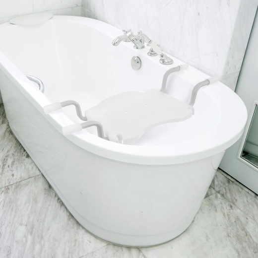 Stable seating directly in the bathtub