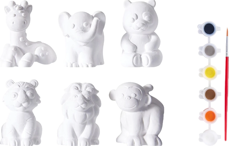 Komplekts 3D ģipša figūriņu apgleznošanai (13 daļas)