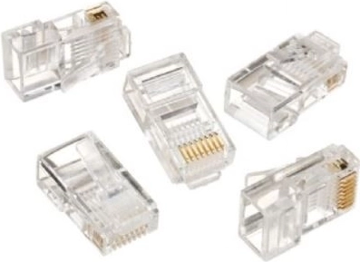 Tīkla konektors RJ45 cietajam vadītājam (100 gab.)