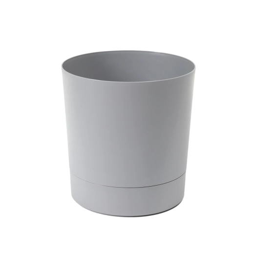 Aura Flower Pot with Saucer 20 cm Grey