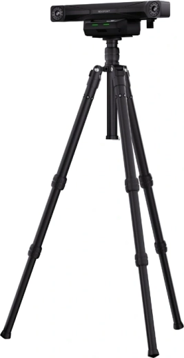 3 scanning modes for details, large parts, and deep holes