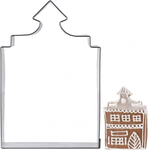 Stainless Steel House-Shaped Cookie Cutter 10 cm