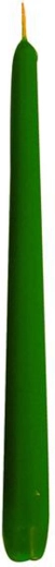Provence dark green taper candle 24.5 cm