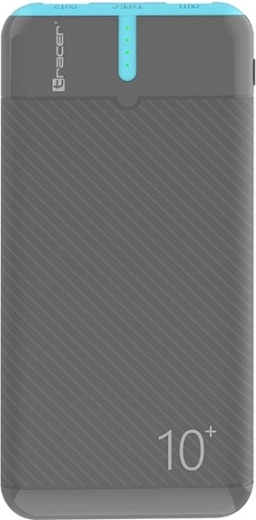 Ārējā baterija Tracer EnerGo 10 000 mAh, pelēki zila