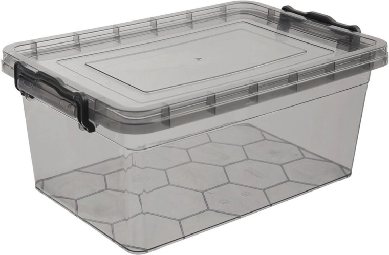 Plastmasas pārtikas kaste ar vāku GREY 9 l