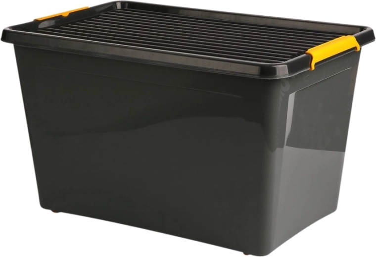SolidStore uzglabāšanas kaste ar vāku uz ritenīšiem 60 l (58 × 39 × 35 cm)