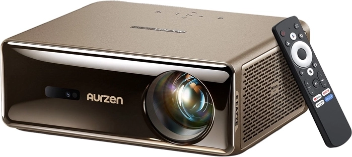 Aurzen Eazze D1 Max viedais Full HD projektors ar Google TV