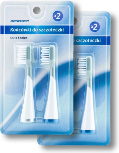 Berdsen soniskās zobu birstes rezerves uzgaļi, 4 gab.
