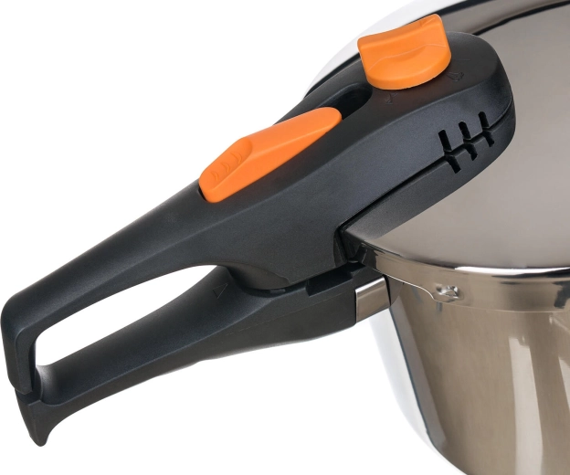 Convenient controls with orange elements