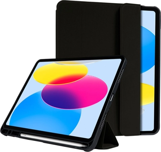 FlexFolio maciņš iPad 11 (2025) / iPad 10,9 (2022) ar Apple Pencil funkciju, melns