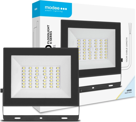 LED prožektors MODEE E‑Series Slim 30 W, 2400 lm, 120°, auksti balta