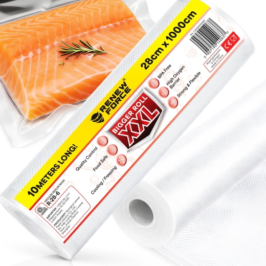 RENEW FORCE Vacuum Sealer Bags 28 cm × 10 m
