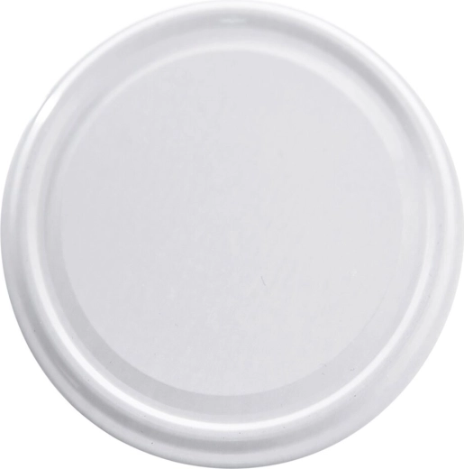 Metal screw lid 89 mm, white