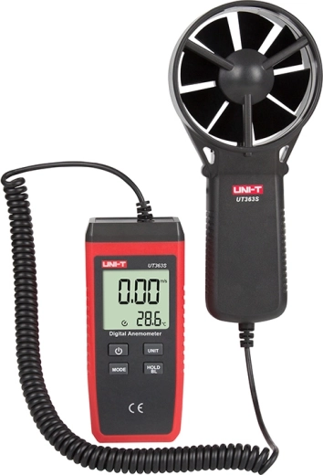 Digitālais anemometrs ar ārēju lāpstiņriteņa sensoru UNI-T
