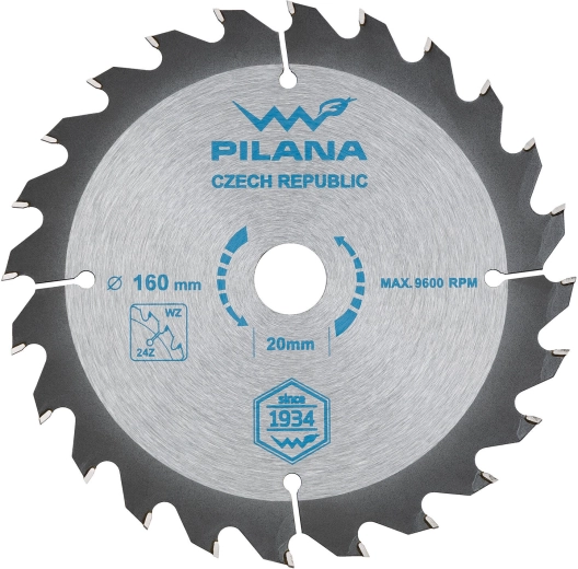 Zāģa ripa PILANA SK 160 × 2,0 × 20, 24 zobi