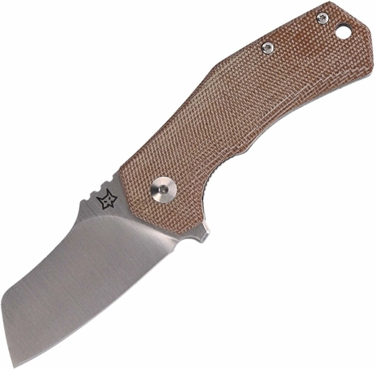 Kabatas nazis FOX KNIVES Italico, Micarta, 6 cm, gaiši brūns