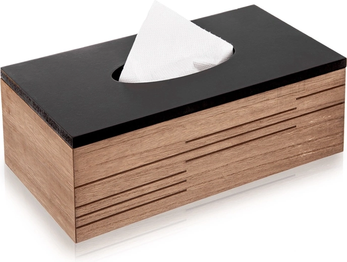 Koka kastes tipa salvešu turētājs Line 25 × 13,5 × 9 cm