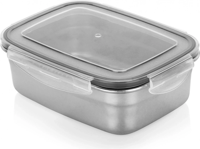 Nerūsējošā tērauda pārtikas kārba ar vāku un blīvējumu 700 ml