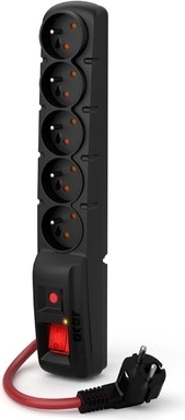 Pārsprieguma aizsardzības pagarinātājs Acar F5 Power 3 m, 16 A, melns
