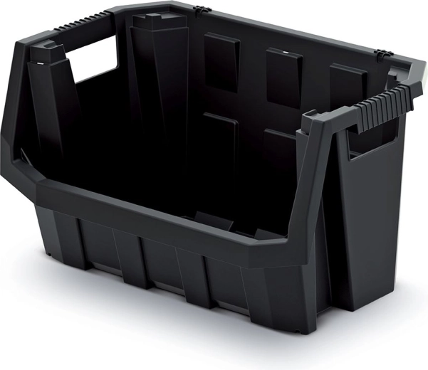 Plastmasas uzglabāšanas kaste Truck Max 60 l, melna