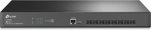 Pārvaldāms TP-Link 8 portu SFP+ komutators