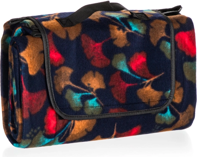 Camping picnic blanket 170 × 140 cm fleece with insulating pad