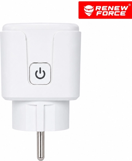 RENEW FORCE Smart Wi-Fi Plug 16 A with Energy Consumption Measurement