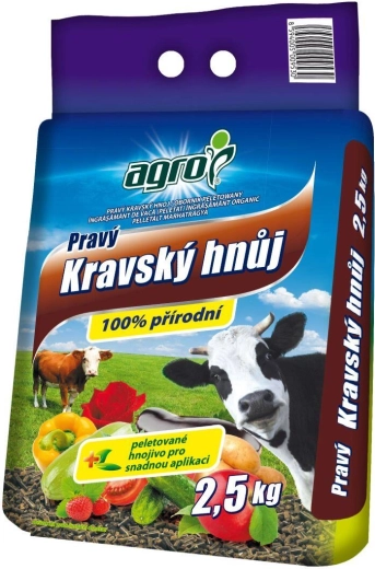 Īsti granulēti govju kūtsmēsli 2,5 kg Agro