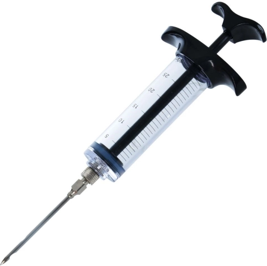 Deep marination with stainless steel needle