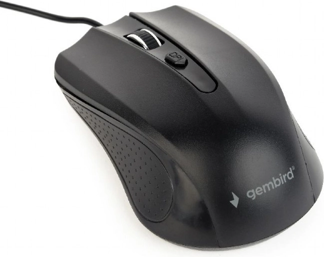 Black optical USB mouse