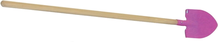 Bērnu sirds formas lāpstiņa ar koka kātu 75 cm