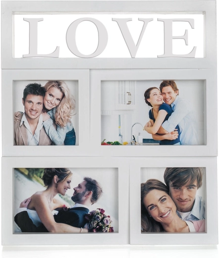 Fotogrāfiju rāmis Love 4 fotogrāfijām 28 × 31 cm