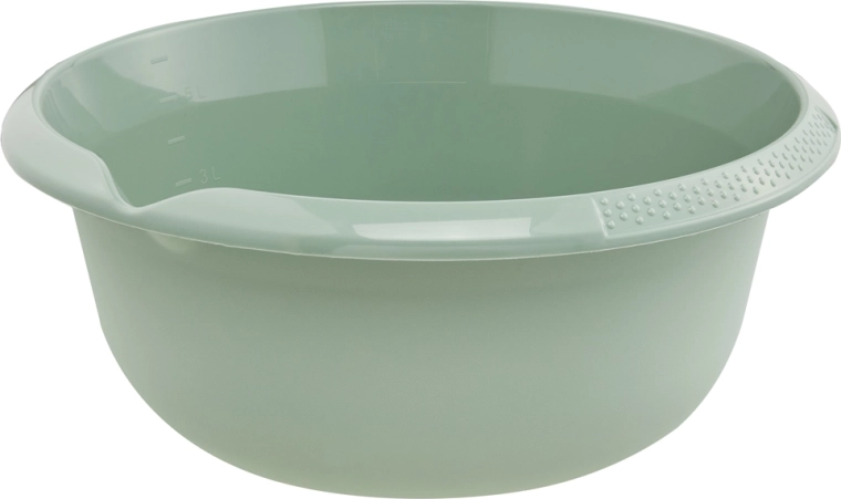 Plastic wash basin with pouring spout KEEEPER 6 l green