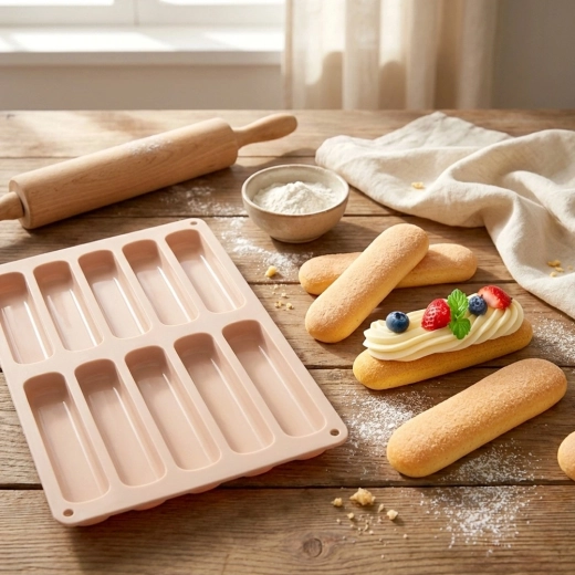 Non-stick and flexible silicone