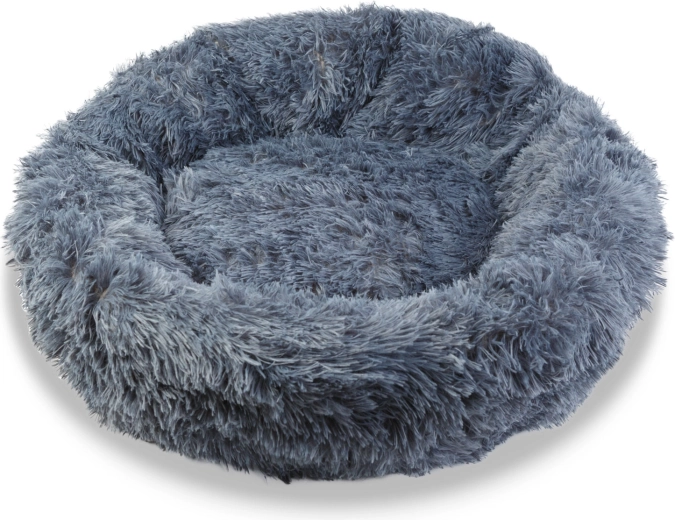 Round Dog Bed XL 80 cm Gray