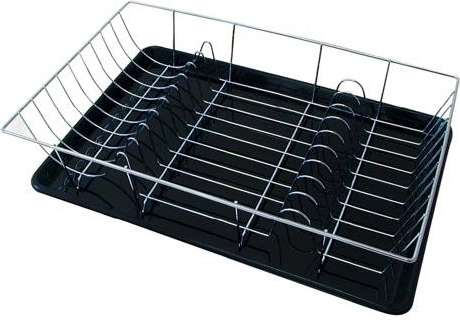 Trauku žāvētājs 48 × 32 cm ar plastmasas paliktni