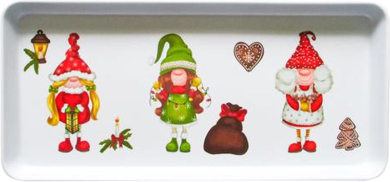 Christmas Serving Tray Elves