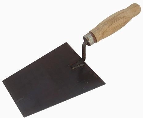Steel Brick Trowel 160 × 130 mm with Wooden Handle