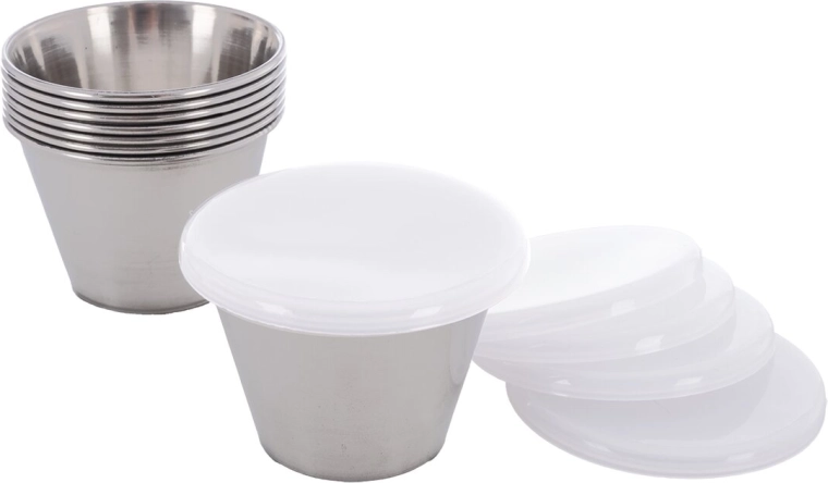 8 bowls with lids for easy storage and transport