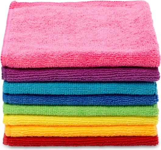 Vileda Colors Microfibre Cloths, 8 pcs