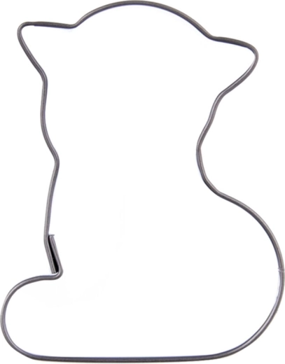 Stainless steel cat cookie cutter