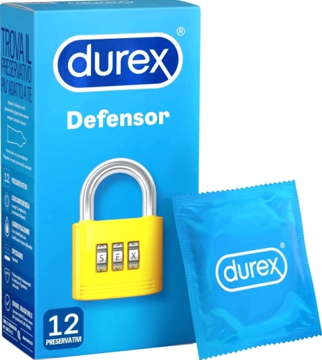 Durex Defensor prezervatīvi 12 gab.