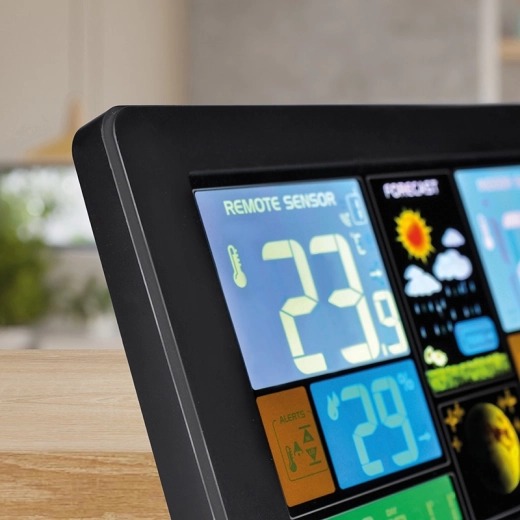 Outdoor and indoor measurement + option for up to 3 sensors