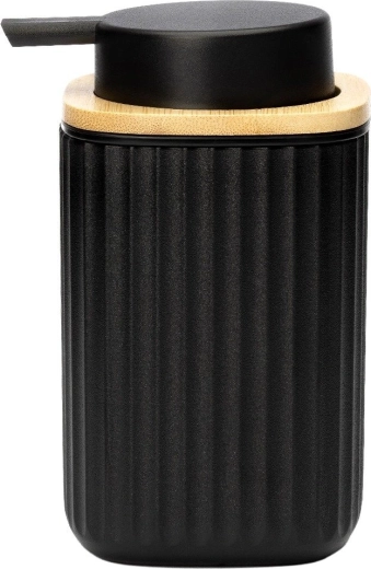 Modern matte black with a bamboo detail