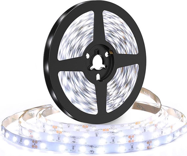 Solight LED gaismas lente 5 m, 120 LED/m, 10 W/m, 1100 lm/m, IP20, auksti balta